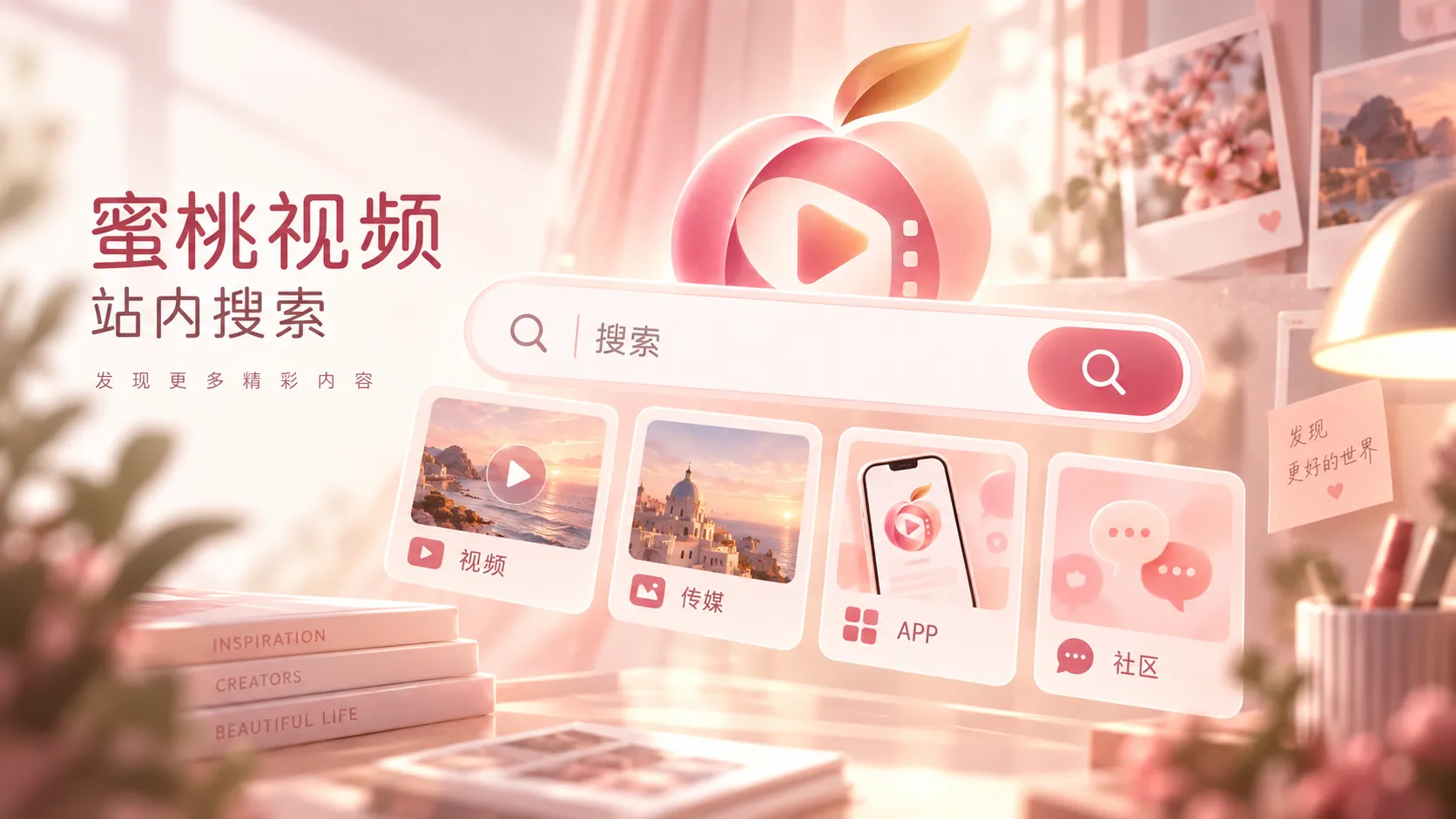 蜜桃视频站内搜索使用示意